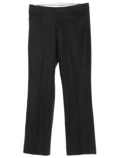 1980's Mens Black Western Leisure Pants