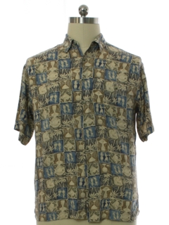 1990's Mens Pierre Cardin Rayon Hawaiian Shirt