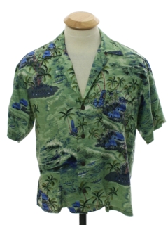 1990's Mens/Boys Rayon Hawaiian Shirt