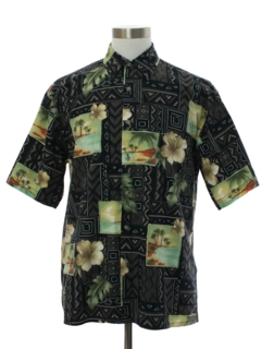 1990's Mens Pierre Cardin Cotton Hawaiian Shirt