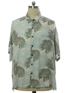 1990's Mens Rayon Hawaiian Style Sport Shirt