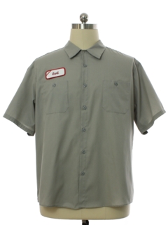 1990's Mens EARL Grunge Work Shirt