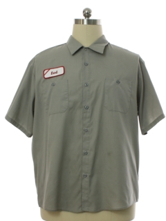 1990's Mens EARL Grunge Work Shirt