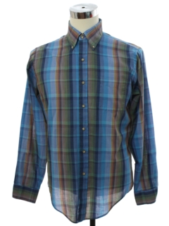 1980's Mens Totally 80s Preppy Shirt