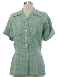 1940's Womens Gabardine Shirt