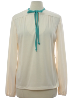 1970's Womens Secretary Style Tunic Shirt