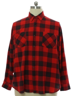 1990's Mens Lumberjack Plaid Cotton Flannel Shirt