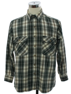 1990's Mens Heavy Cotton Flannel Shirt