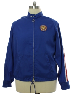 1960's Mens Racing Electrical Workers Union Work Jacket