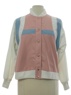 1980's Womens Totally 80s Snap Front Jacket