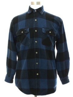 1990's Mens Heavy Cotton Flannel Shirt