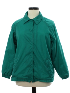 1980's Womens Snap Front Windbreaker Jacket