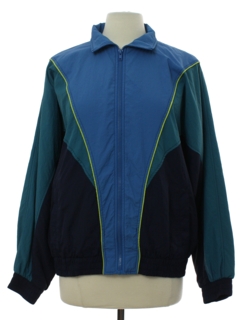 1980's Womens Windbreaker Track Jacket