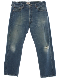 1990's Mens Levis 501 Grunge Denim Jeans Pants