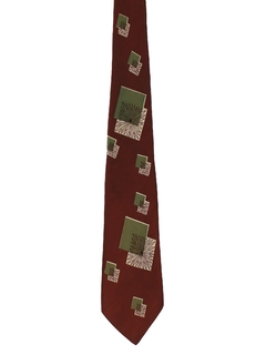 1950's Mens Abstract Geometric Swing Necktie