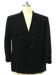 1980's Mens Totally 80s Swing Style Double Breasted Blazer Sportcoat Jacket