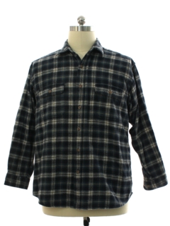1990's Mens Heavy Cotton Flannel Shirt