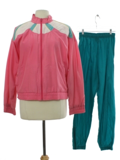 1980's Womens Totally 80s Combo Track Suit