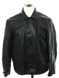 1960's Mens Mod Leather Jacket
