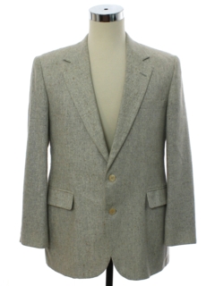 1980's Mens Wool Tweed Blazer Style Sport Coat Jacket