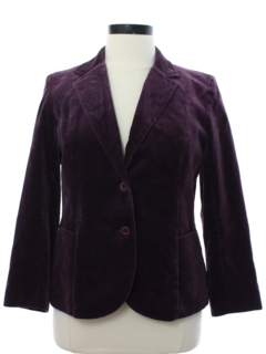 1960's Womens Marjorie Hamilton Velvet Blazer