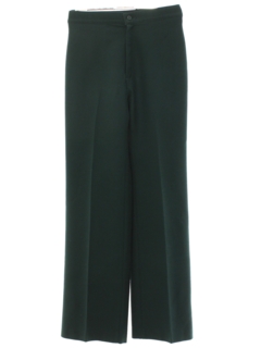 1980's Womens Dark Green Bend Over Style Knit Pants
