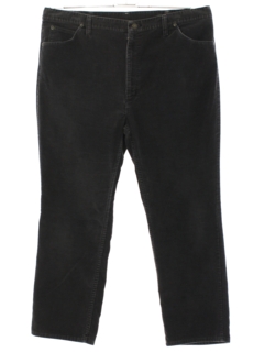 1990's Mens Wrangler Charcoal Black Corduroy Pants