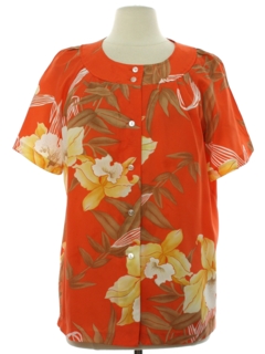 1970's Womens Hawaiian Shirt
