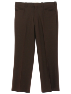 1970's Mens Brown Western Style Leisure Pants