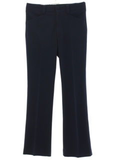 1970's Mens Dark Blue Leisure Pants