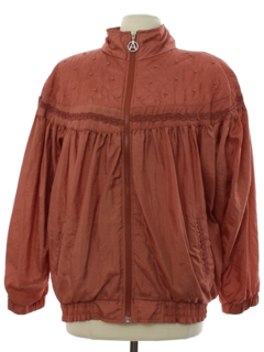 1980's Womens Nylon Zip Jacket