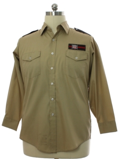 1980's Mens Phillips 66 Gas Station Grunge Work Shirt