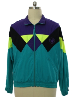 1980's Mens Totally 80s Windbreaker Track Jacket