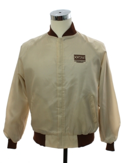 1980's Mens Coats Construction Company Baseball Style Work Jacket