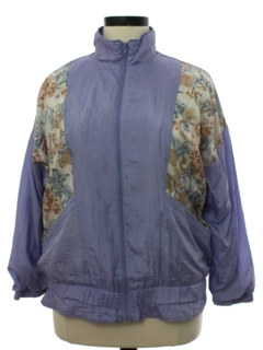 1990's Womens Hip Hop Style Nylon Windbreaker Jacket