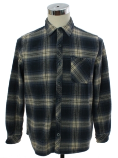 1990's Mens Heavy Cotton Flannel Shirt