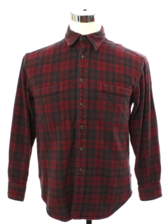 1990's Mens Heavy Cotton Flannel Shirt