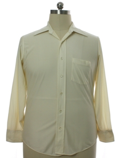 1970's Mens Solid Disco Shirt