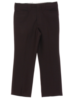 1970's Mens Dark Wine Western Style Leisure Pants