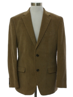 Brown Corduroy Blazer Coat Men's Vintage Hunting Leisure Sport Jacket Regular 