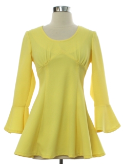 1960's Womens Mod Knit Tunic Top or Micro Mini Dress