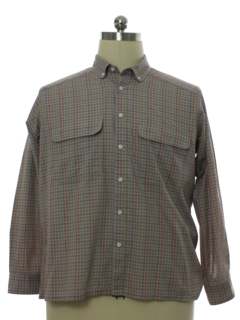 1980's Mens Preppy Board Style Sport Shirt