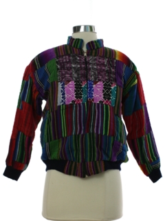 1980's Womens Guatemalan Hippie Jacket