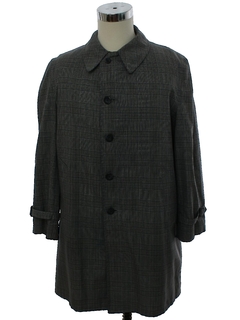 1960's Mens Mod Overcoat Trenchcoat Jacket