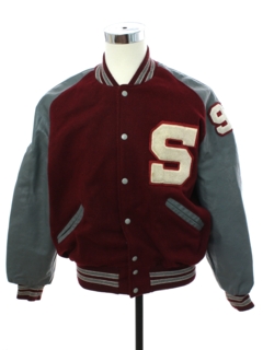 1980's Mens Wool Letterman Jacket