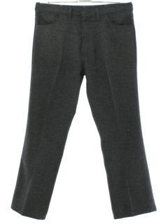 1980's Mens Wrangler Dark Grey Jeans-cut Pants