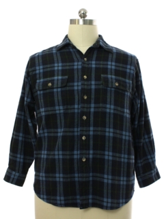 1990's Mens Heavy Cotton Flannel Shirt