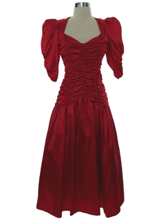 1980's Womens Gunne Sax Totally 80s Prom Or Cocktail Dress