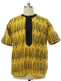 1990's Mens African Style Tunic Shirt