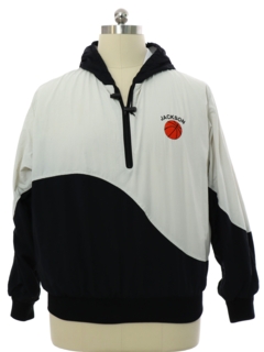 1990's Mens Jackson Basketball Pullover Track Jacket